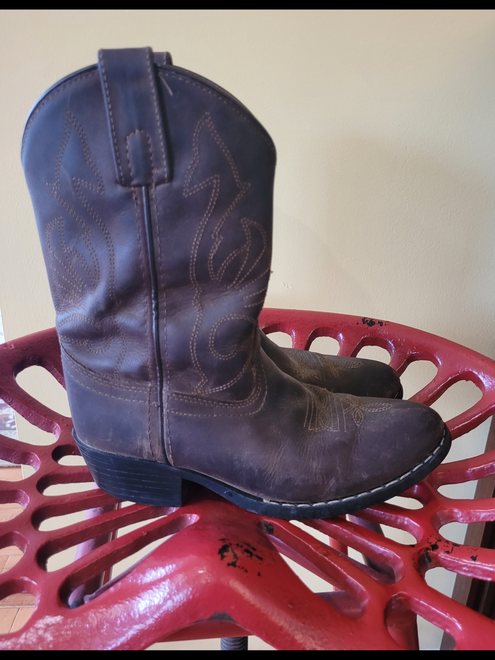 Masterson Boot Co Kids Western Pull-On Boots - Classic Leather Style